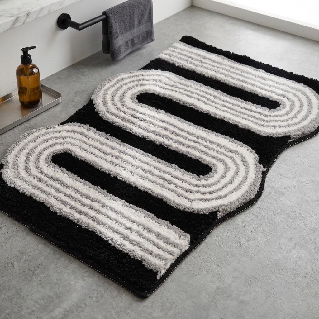 Minimalist Geometric Line Mat