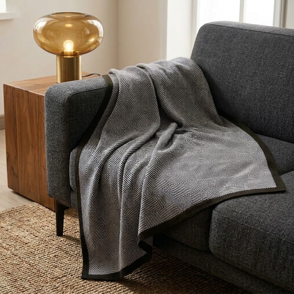 Modern Reversible Woven Blanket