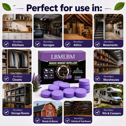 ✅ 10,000+ Happy Customers 🐭 All-Natural Peppermint & Cinnamon Pest & Rodent Repellent Pucks 🕷️🐍