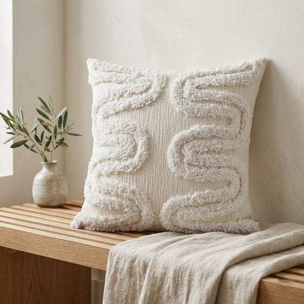 Double-Layer Wave Cushion Cover