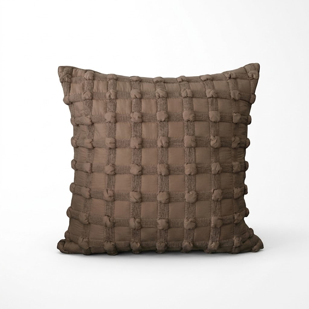 Wabi-Sabi Geometric Bubble Cushion Cover