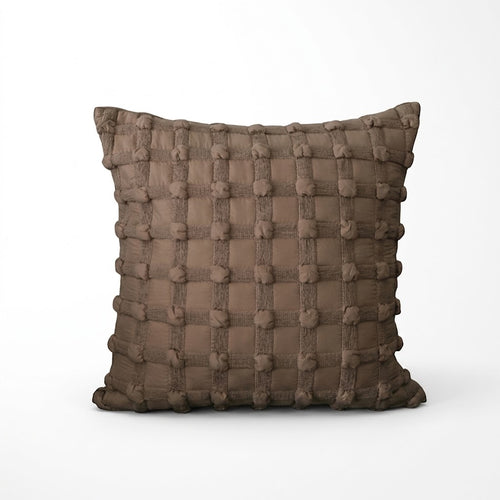 Wabi-Sabi Geometric Bubble Cushion Cover