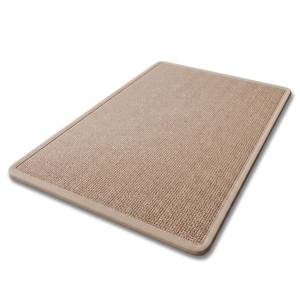 Beige Linen Quick-Dry Bath Mat