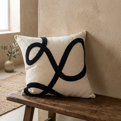 Abstract Knot Cushion Cover