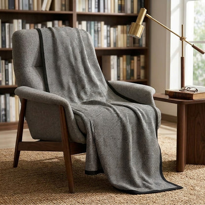 Modern Reversible Woven Blanket