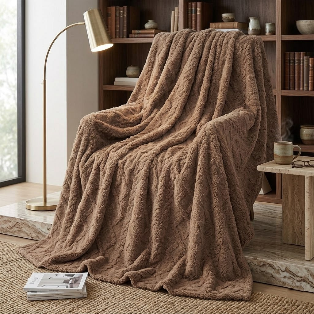 Tufted Jacquard Velvet Blanket