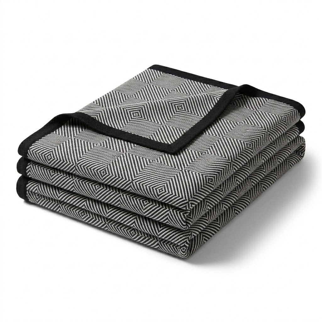Modern Reversible Woven Blanket