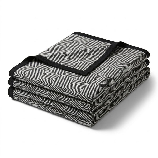 Modern Reversible Woven Blanket