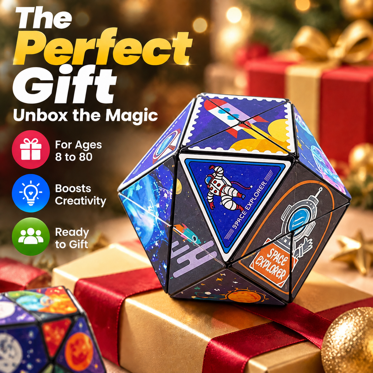 💥LAST DAY SALE 50%OFF - The Ultimate 3D Shape-Shifting Magic Cube!